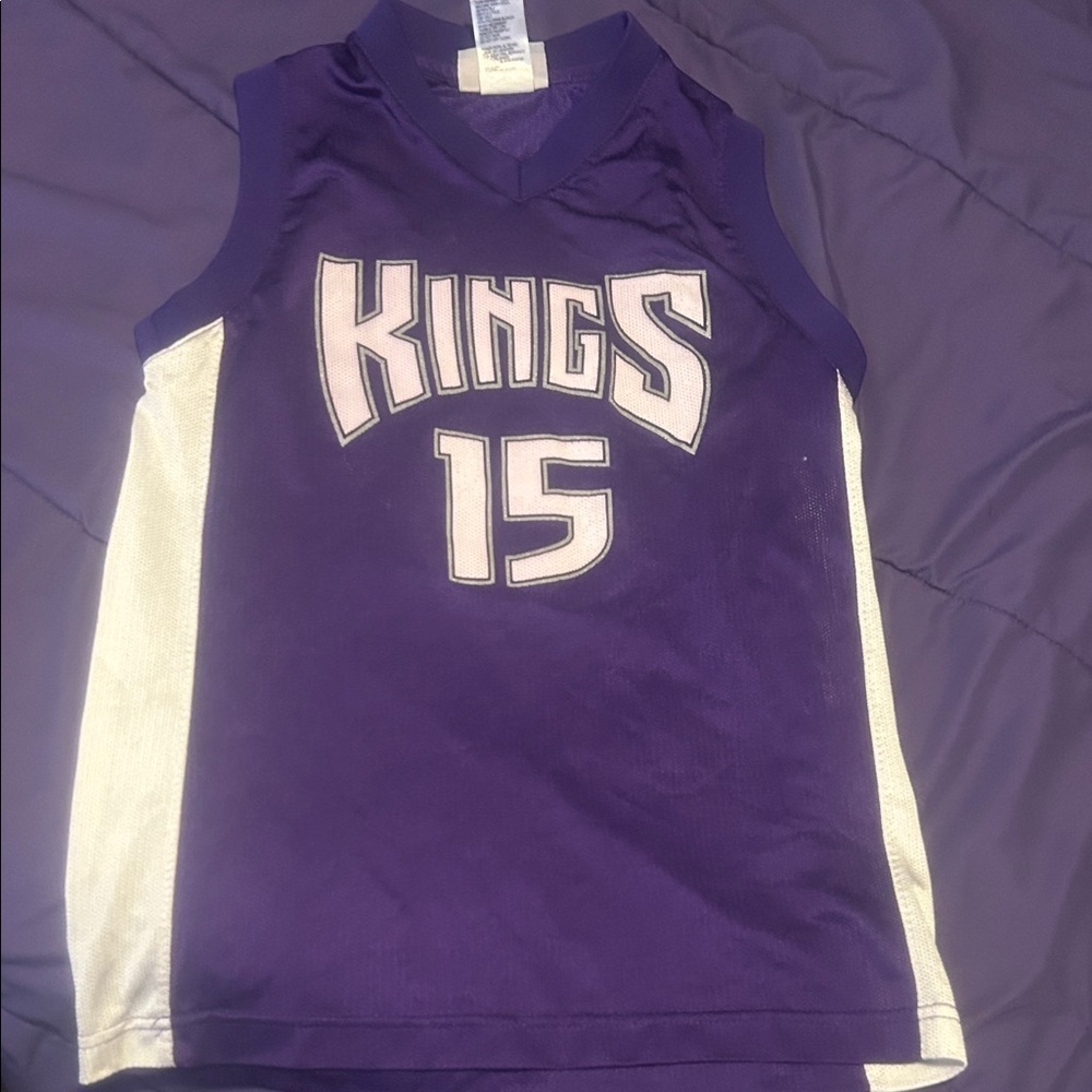 NBA Kids' Purple and White Kings Basketball Jersey